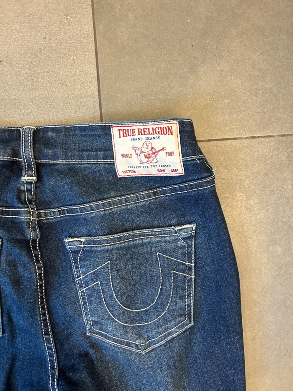 True Religion Charlie Mid Rise Seamed Flare Jeans - Picture 13 of 14
